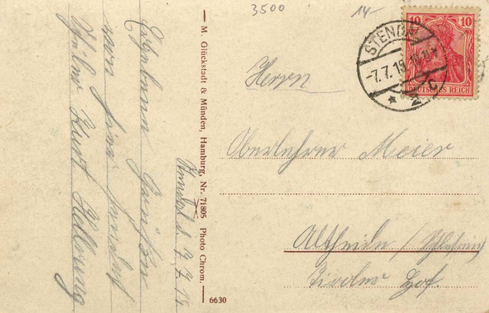 Stendal, Sachsen-Anhalt - Stadtansicht (back) (Zeno Ansichtskarten)