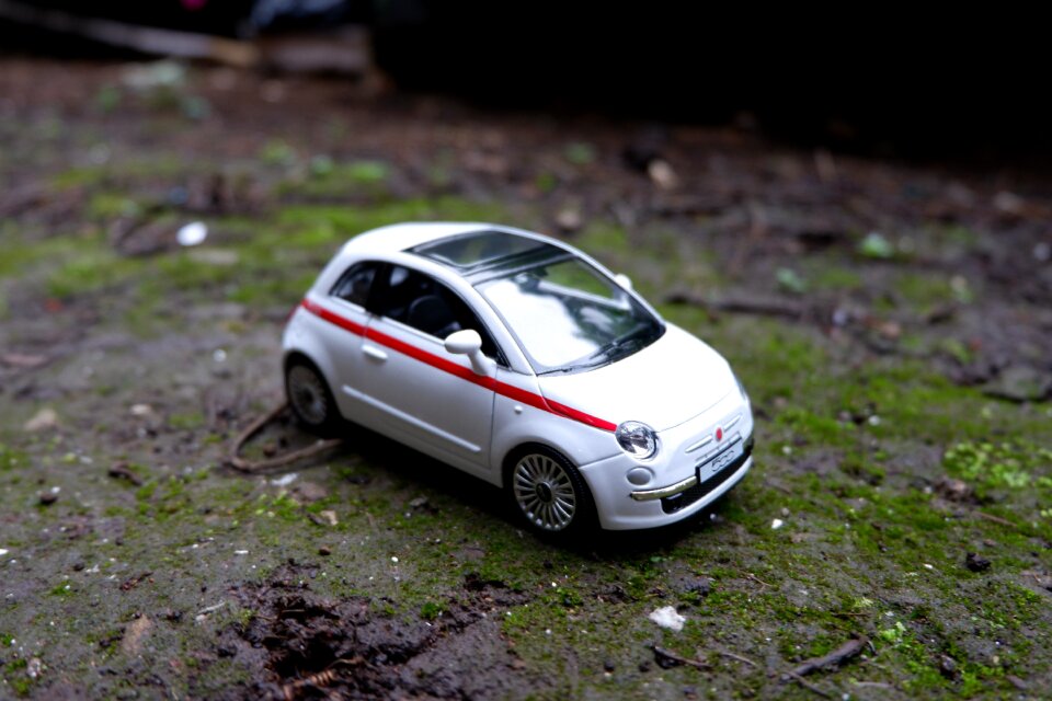 Side view hatchback city car