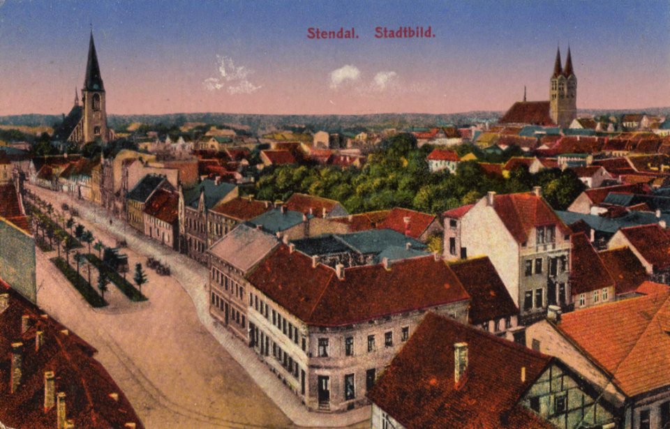 Stendal, Sachsen-Anhalt - Stadtansicht (Zeno Ansichtskarten)