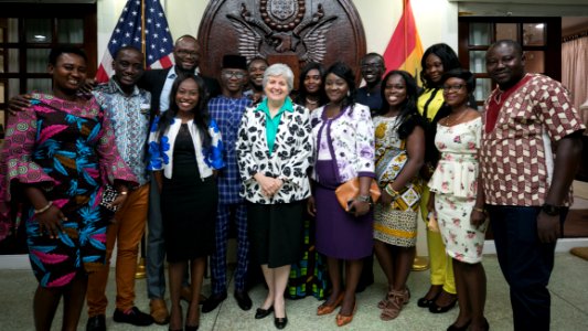 Stephanie S. Sullivan hosted YALI MWF 2019 Departure Reception 03