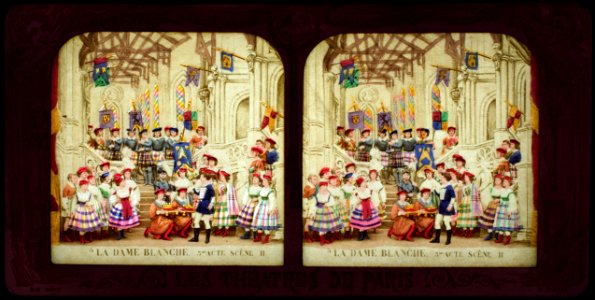 Stereokort, La Dame blanche 5, acte III, scène II - SMV - S165b