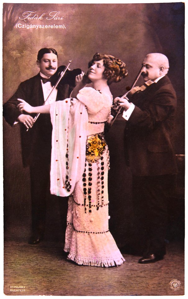Sterelisky Fedák Sári mint Ilona és a cigányok 1910