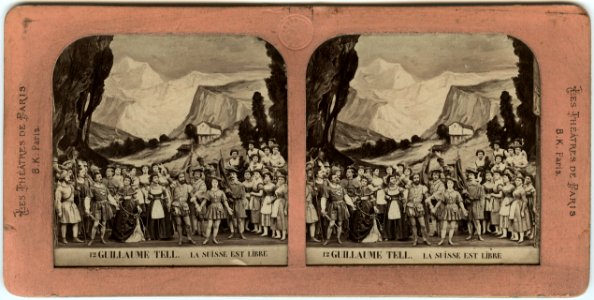 Stereokort, Guillaume Tell 12, La Suisse et libre - SMV - S161a