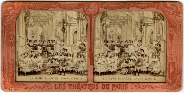 Stereokort, La Dame blanche 5, acte III, scène II - SMV - S165a