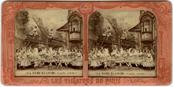 Stereokort, La Dame blanche 1, acte I, scène I - SMV - S162a