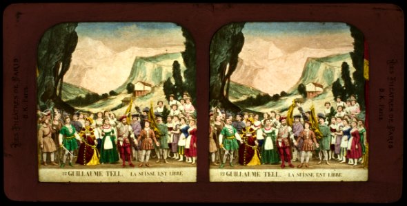 Stereokort, Guillaume Tell 12, La Suisse et libre - SMV - S161b
