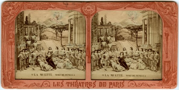Stereokort, La muette de Portici 12, Mort de Fenella - SMV - S137a