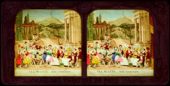Stereokort, La muette de Portici 11, Fête Napolitaine - SMV - S136b