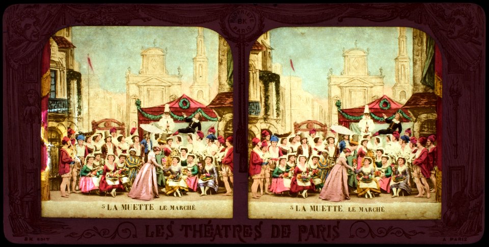 Stereokort, La muette de Portici 5, Le Marché - SMV - S130b