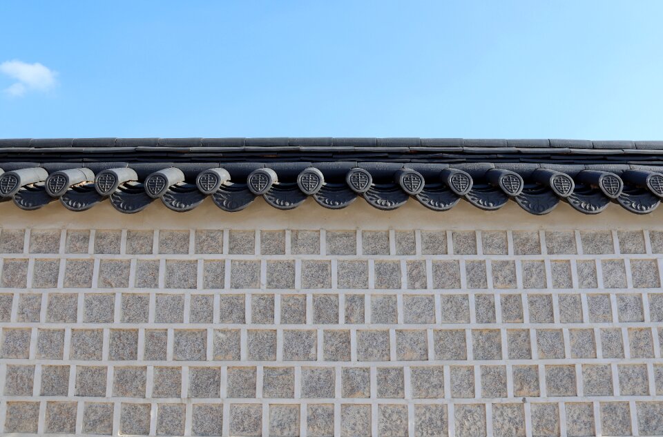 Roof tile stone wall wall