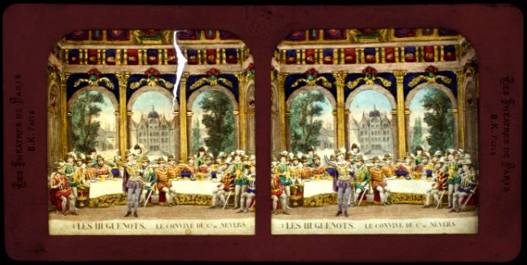 Stereokort, Les Huguenots 1, Le convive de Comte de Nevers - SMV - S50b