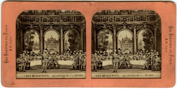 Stereokort, Les Huguenots 1, Le convive de Comte de Nevers - SMV - S50a
