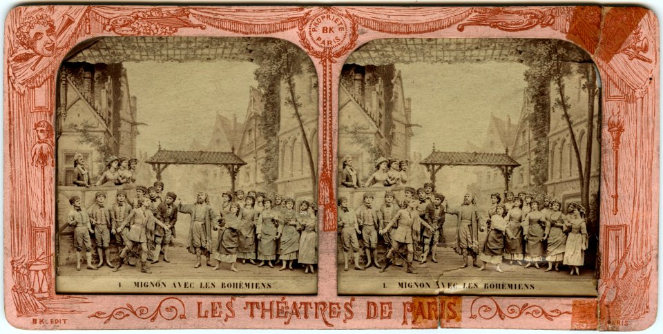 Stereokort, Mignon 1, Mignon avec les Bohèmiens - SMV - S79a