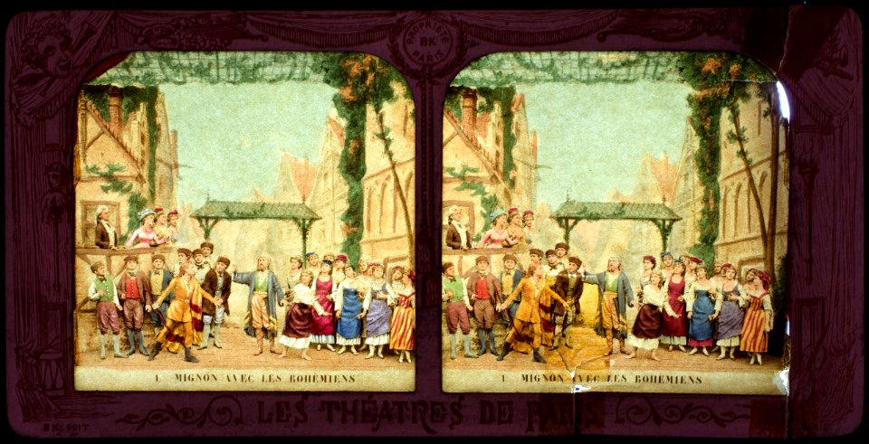 Stereokort, Mignon 1, Mignon avec les Bohèmiens - SMV - S79b