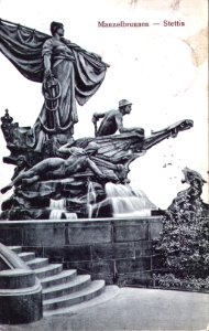 Stettin Manzelbrunnen - Stettin a
