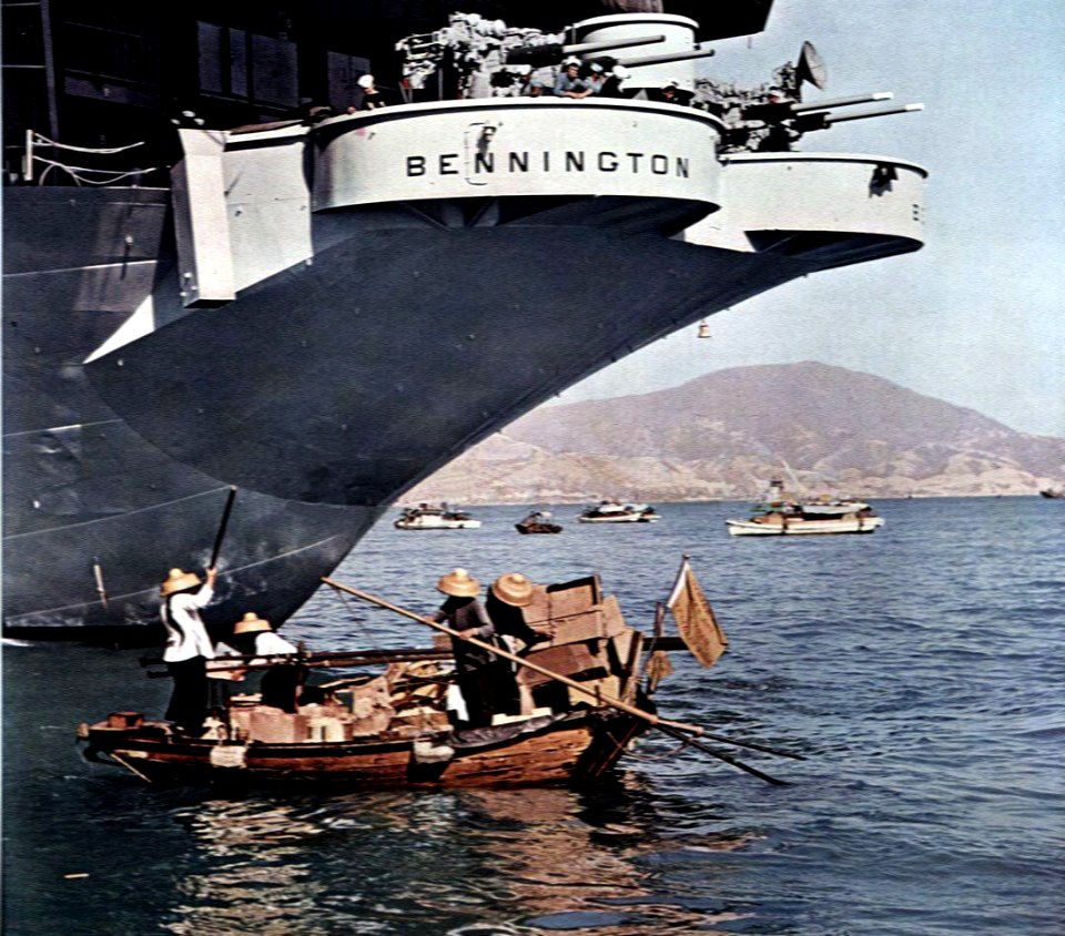 Stern of USS Bennington (CVA-20) c1957