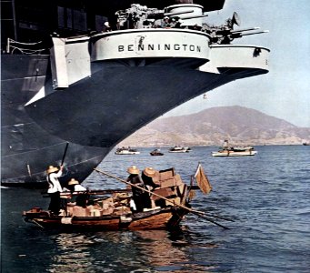 Stern of USS Bennington (CVA-20) c1957
