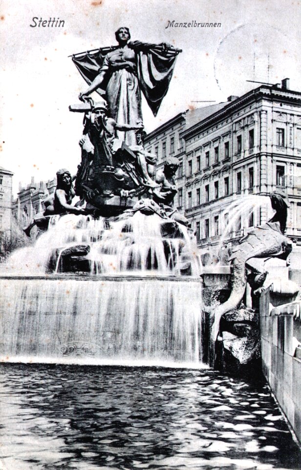 Stettin 1906 11 12 Manzelbrunnen a