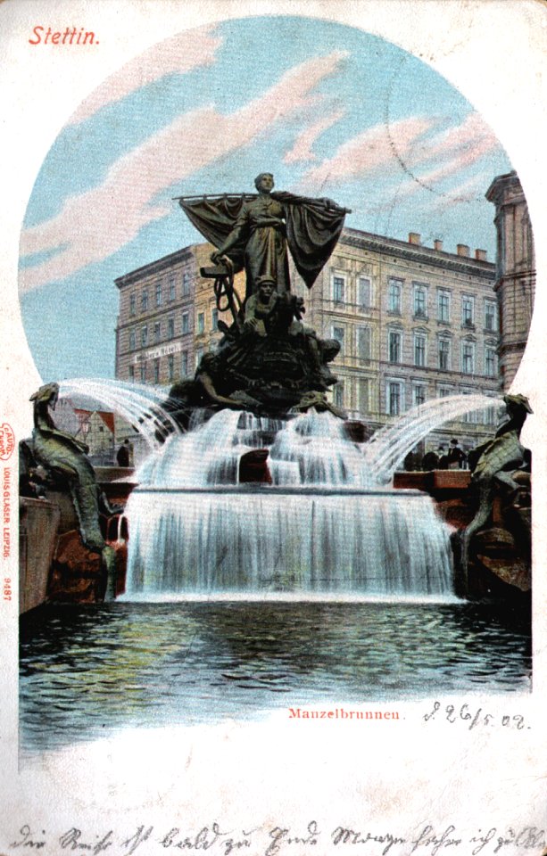 Stettin 1902 05 26 Manzelbrunnen a