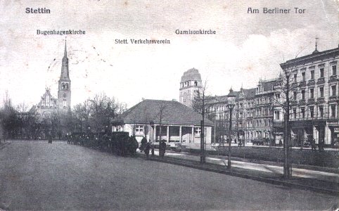 Stettin 1918 10 06 Am Berliner Tor a