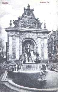 Stettin 1924 Felderhoff Brunnen