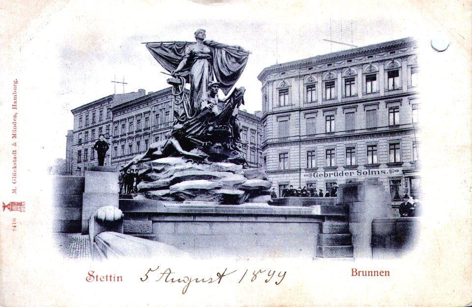Stettin 1899 08 05 Brunnen a