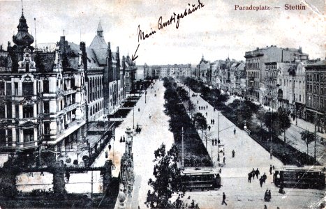 Stettin 1917 07 18 Paradeplatz a
