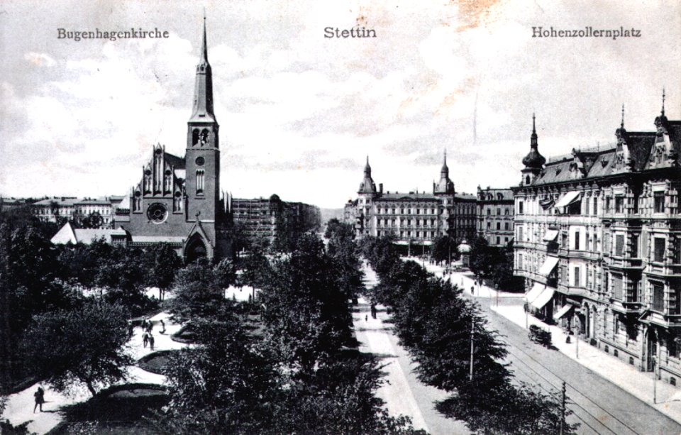 Stettin Bugenhagenkirche Hohenzollernplatz a