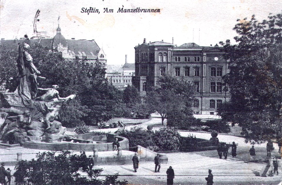 Stettin 1926 06 11 Am Manzelbrunnen a