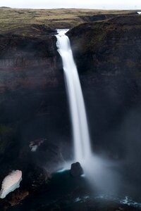 Hill water blue waterfall photo