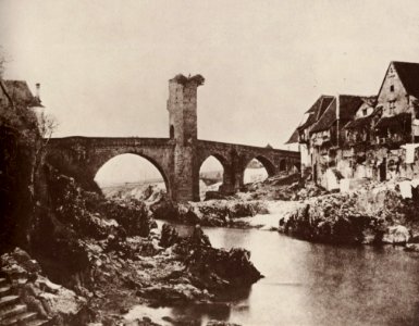 Stewart, John - Die Brücke von Orthez (Basses Pyrénées) (Zeno Fotografie)