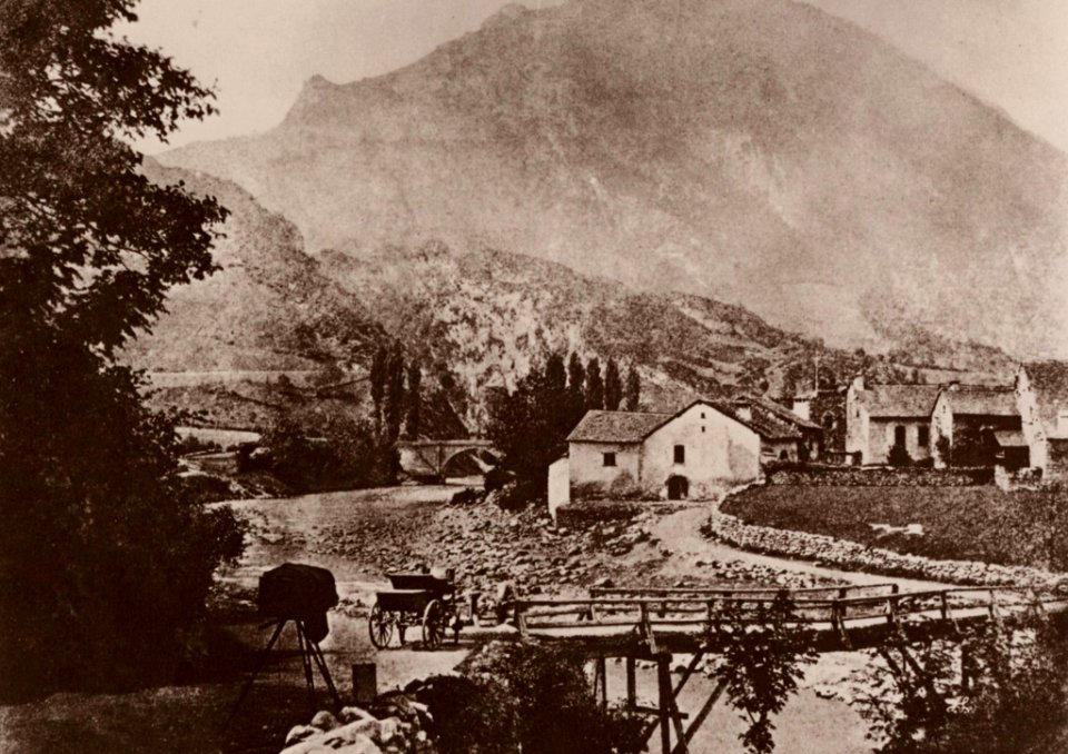 Stewart, John - Die alte Brücke von Laruns (Basses Pyrénées) (Zeno Fotografie)