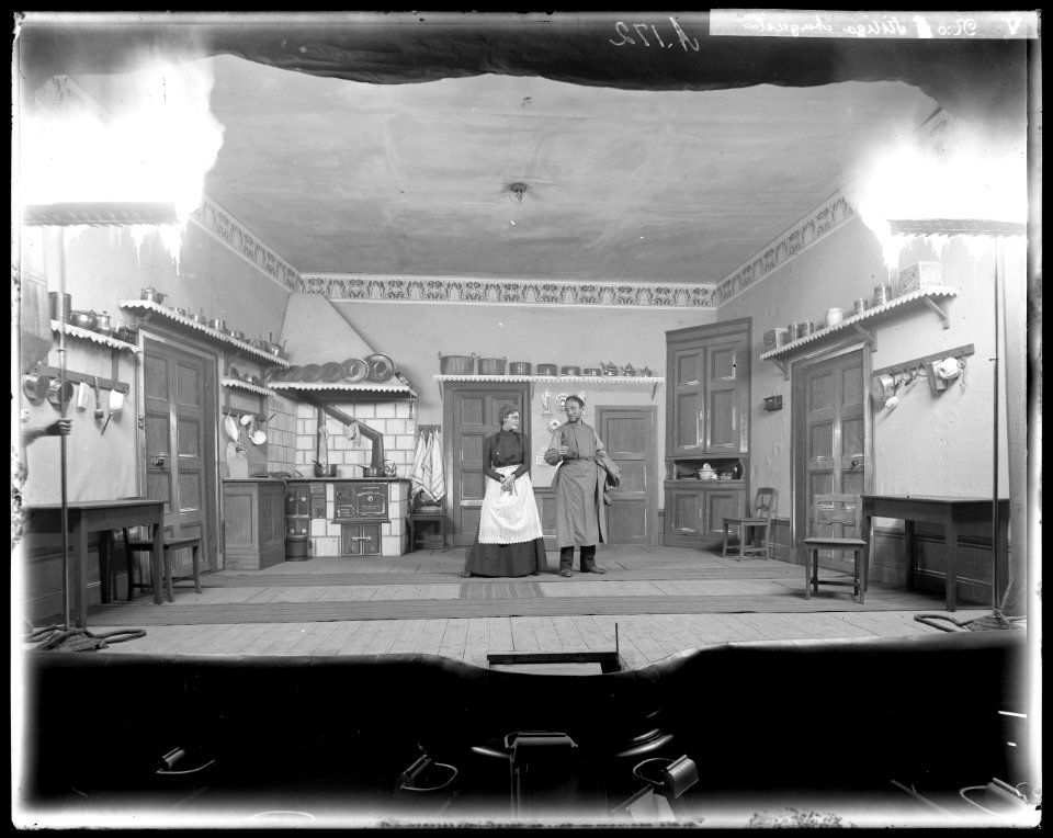 Stiliga Augusta, Södra teatern 1901. Föreställningsbild - SMV - ST025