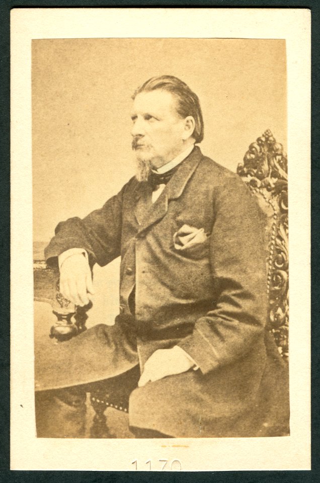 Still unknown photographer famous people serial number 1170 Karl Gutzkow about 1860 Bildseite