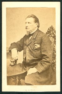 Still unknown photographer famous people serial number 1170 Karl Gutzkow about 1860 Bildseite