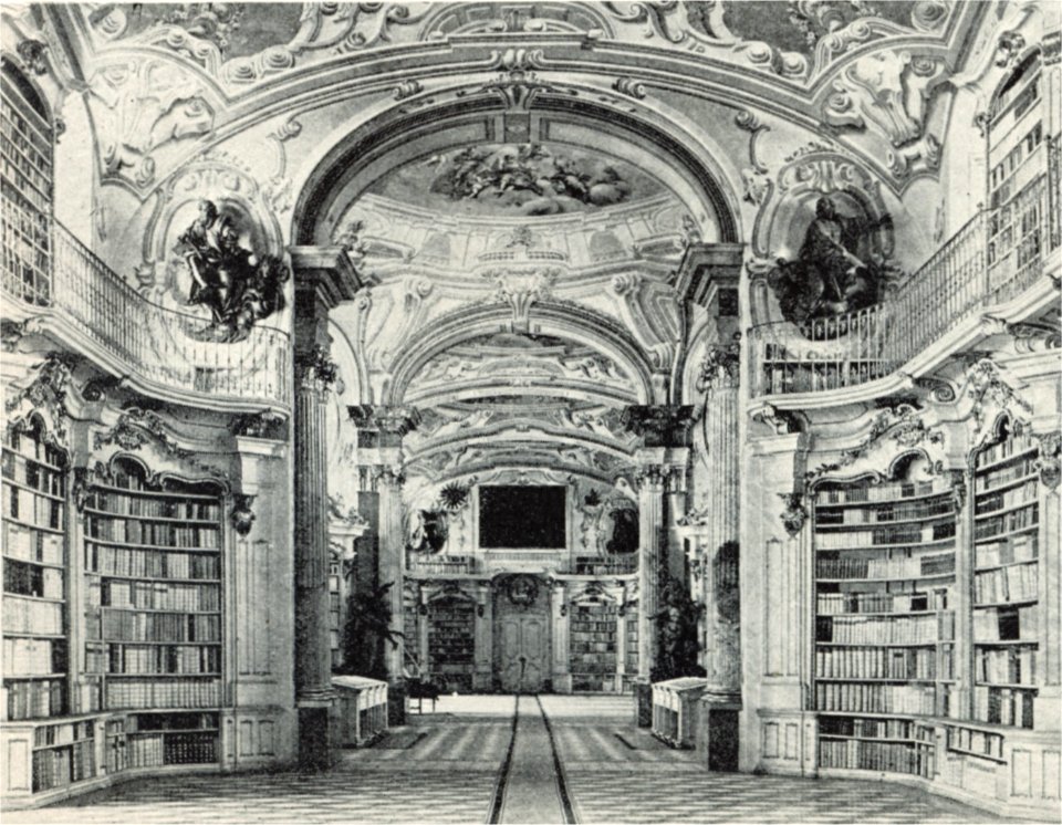 Stiftsbibliothek Stif Admont um 1898