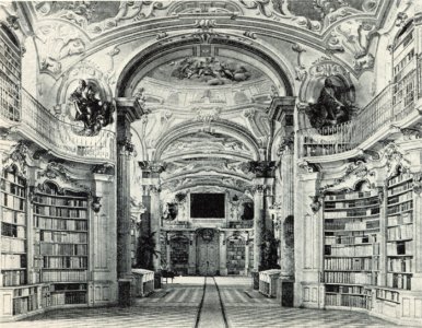 Stiftsbibliothek Stif Admont um 1898 photo