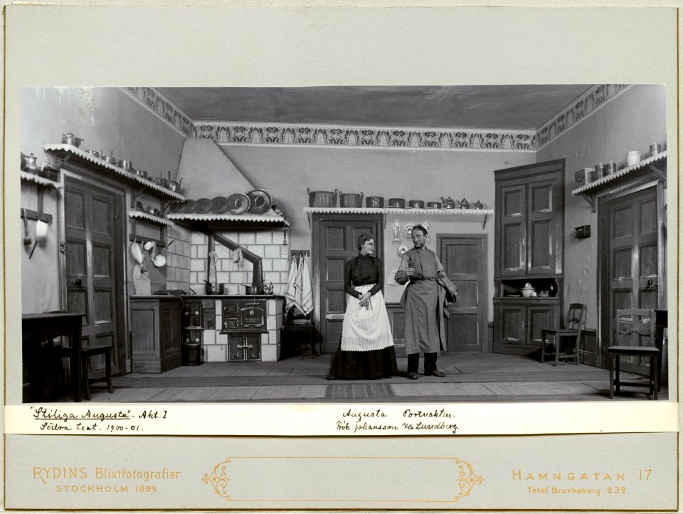 Stiliga Augusta, Södra teatern 1901. Föreställningsbild - SMV - H13 009