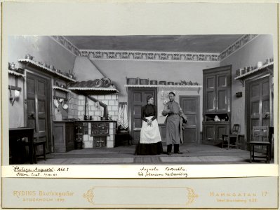 Stiliga Augusta, Södra teatern 1901. Föreställningsbild - SMV - H13 009