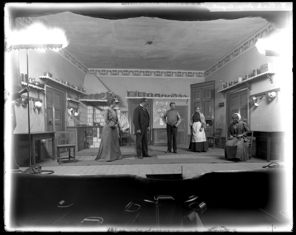 Stiliga Augusta, Södra teatern 1901. Föreställningsbild - SMV - ST023