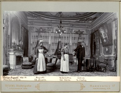 Stiliga Augusta, Södra teatern 1901. Föreställningsbild - SMV - H13 010