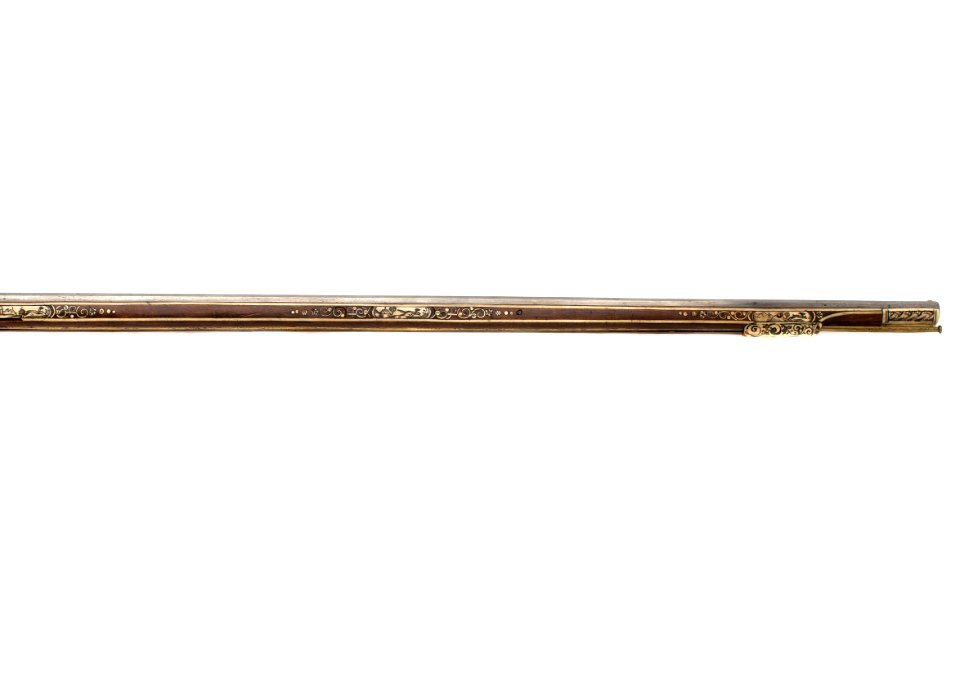 Stock och pipa på bössa, 1610 - Livrustkammaren - 108146