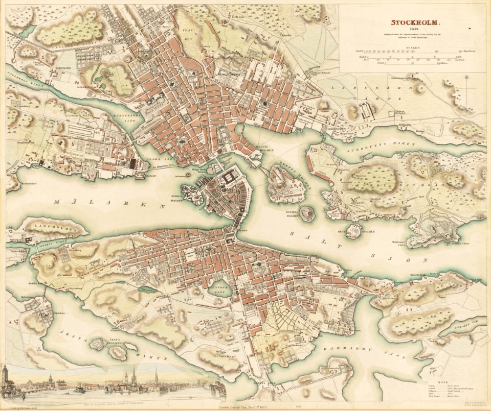 Stockholm karta 1836