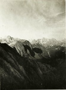 Stndpunkt Kleine Cece, Colbricon und Pala Gruppe. (BildID 15421872)