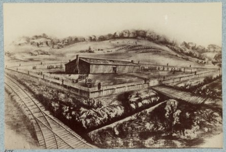 Stockade and prison at Cahawba (i.e. Cahaba), Alabama LCCN2013645519