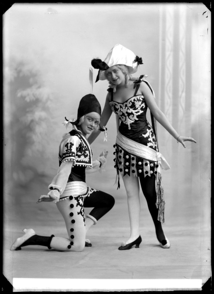 Stockholmsflugor, Södra teatern 1914. Rollporträtt - SMV - GE042