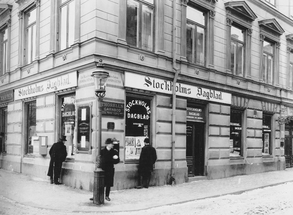 Stockholms Dagblad, Hamngatan, Norrlandsgatan 1912