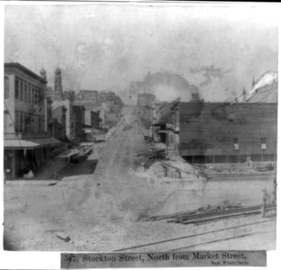 Stockton Street, North from Market Street, San Francisco LCCN2002723585