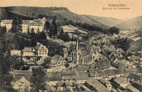 Stolberg, Sachsen-Anhalt - Blick von der Lutherbuche (Zeno Ansichtskarten)