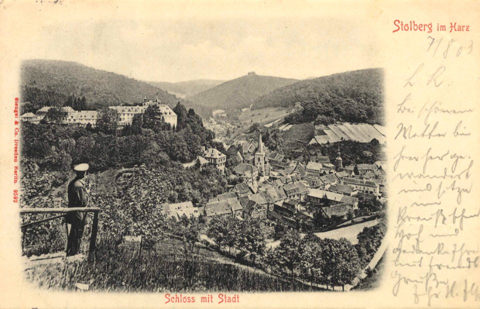 Stolberg, Sachsen-Anhalt - Schloss mit Stadt (Zeno Ansichtskarten)
